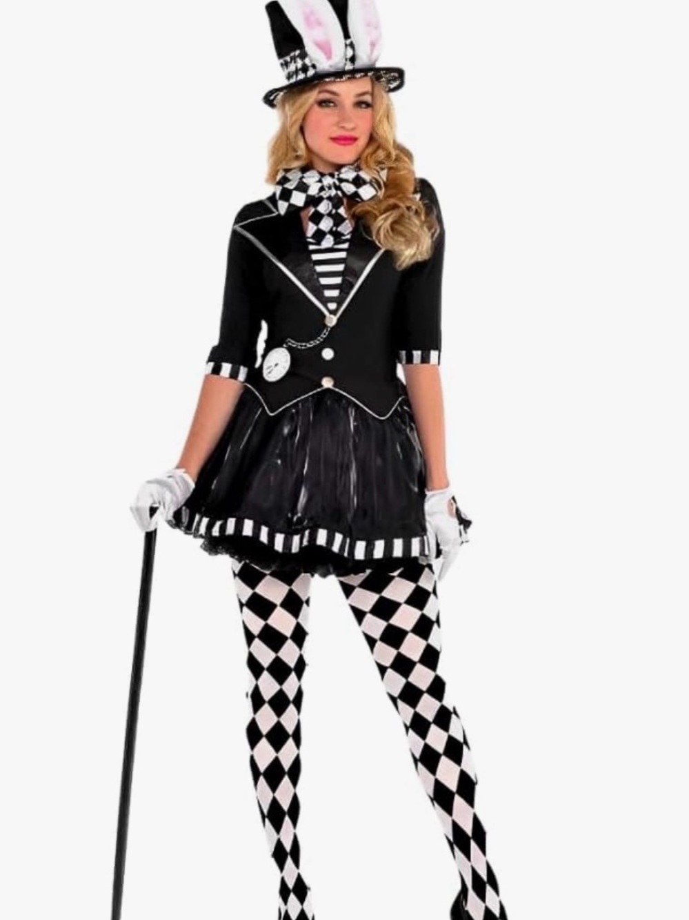 Dark Mad Hatter Women Costume women Small 4 - 6, Dress & Hat Wonderland: